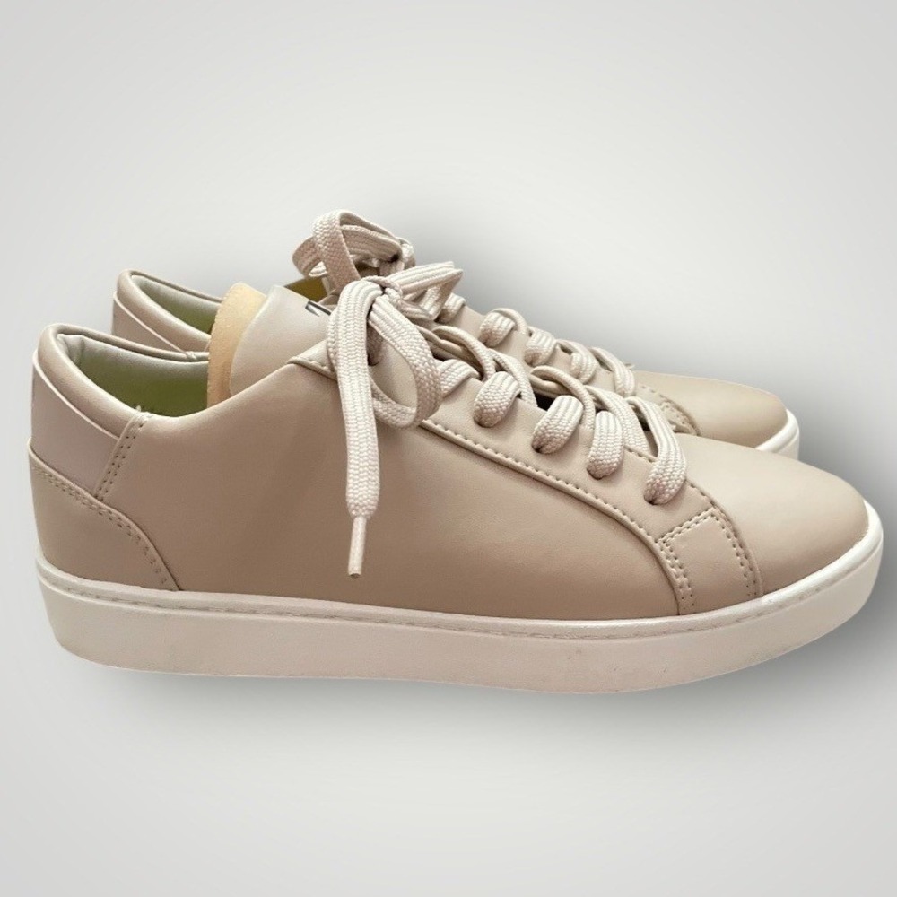 Thousand Fell Sneaker Women 6.5 Beige Vegan Leather Sustainable Clean Girl Eco